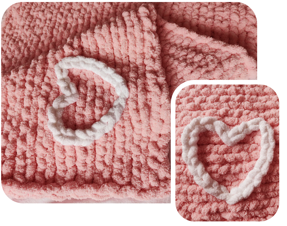 Pink Heart Blanket